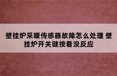 壁挂炉采暖传感器故障怎么处理 壁挂炉开关键按着没反应